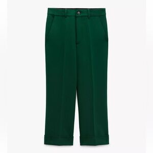 Zara Topstitched Ankle Pants